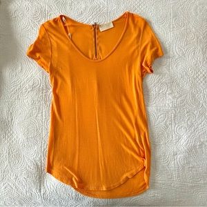 Zara orange tunic-style tee. Size Small